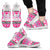 zebra Heart Pink Pattern Men Sneakers