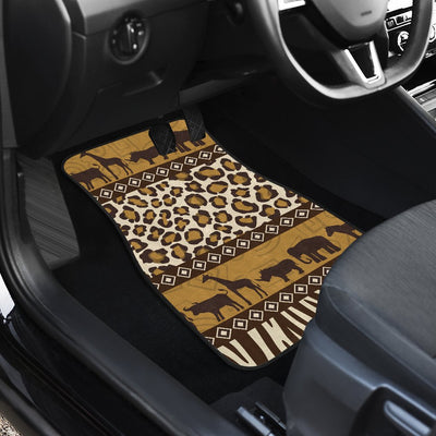 Zebra Leopard Skin Safari Car Floor Mats