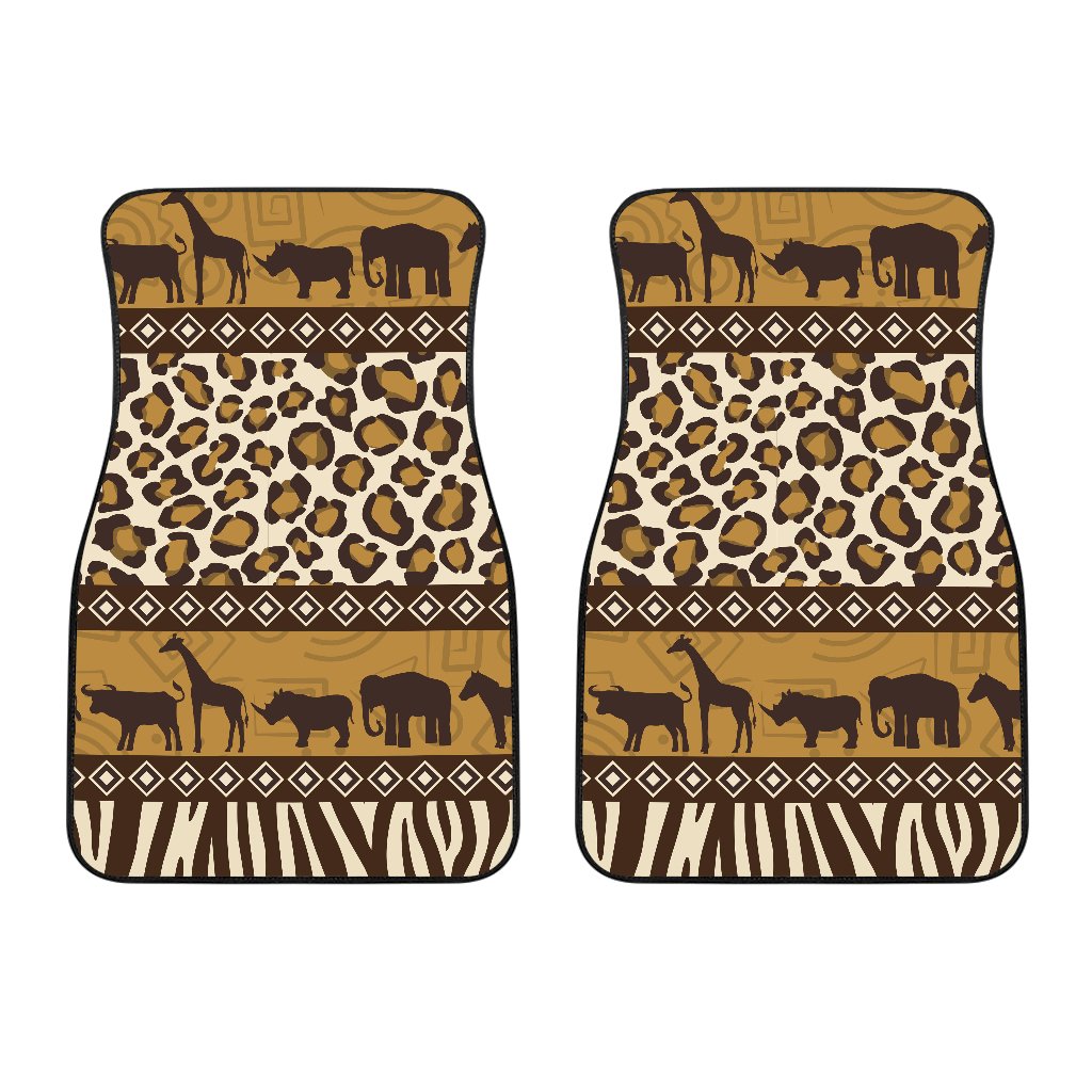 Zebra Leopard Skin Safari Car Floor Mats