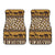 Zebra Leopard Skin Safari Car Floor Mats