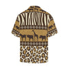 Zebra Leopard Skin Safari Men Hawaiian Shirt