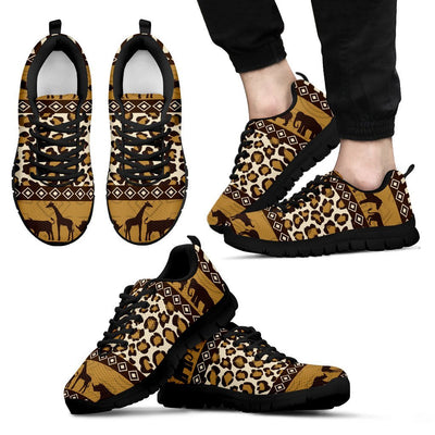 Zebra Leopard Skin Safari Men Sneakers