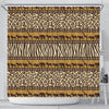 Zebra Leopard Skin Safari Shower Curtain