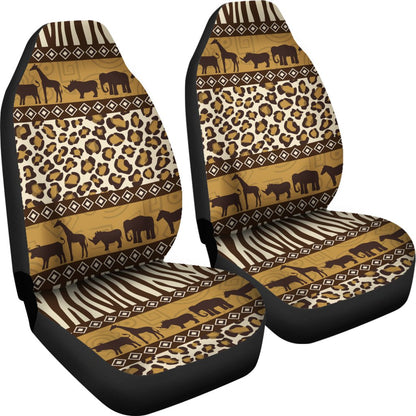 Zebra Leopard Skin Safari Universal Fit Car Seat Covers