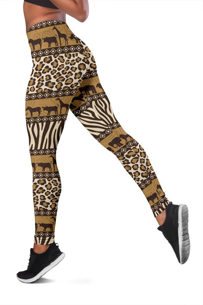 Zebra Leopard Skin Safari Women Leggings