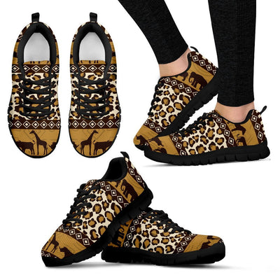 Zebra Leopard Skin Safari Women Sneakers