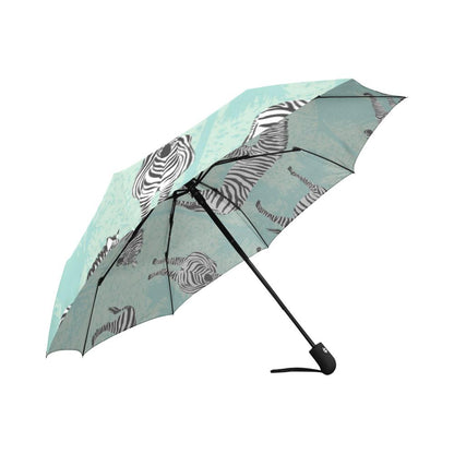 Zebra Pattern Automatic Foldable Umbrella