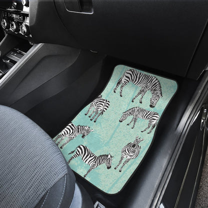 Zebra Pattern Car Floor Mats