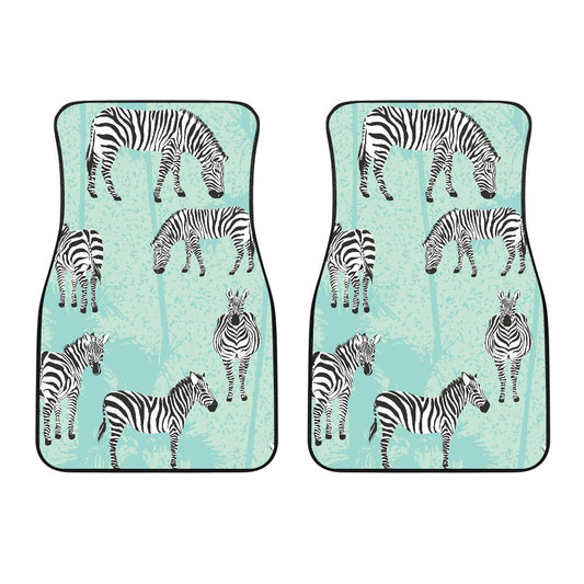 Zebra Pattern Car Floor Mats
