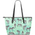 Zebra Pattern Large Leather Tote Bag