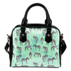 Zebra Pattern Leather Shoulder Handbag