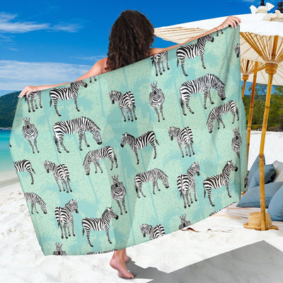 Zebra Pattern Beach Sarong Pareo Wrap