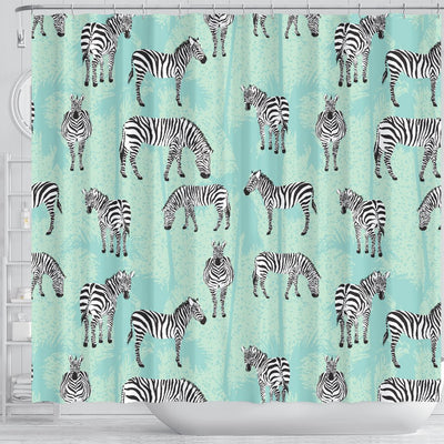 Zebra Pattern Shower Curtain