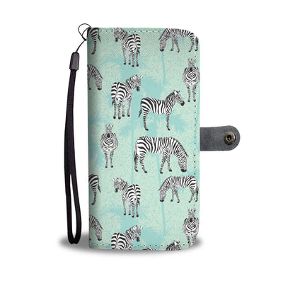 Zebra Pattern Wallet Phone Case