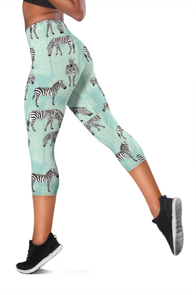 Zebra Pattern Women Capris