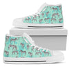 Zebra Pattern Women High Top Canvas Shoes