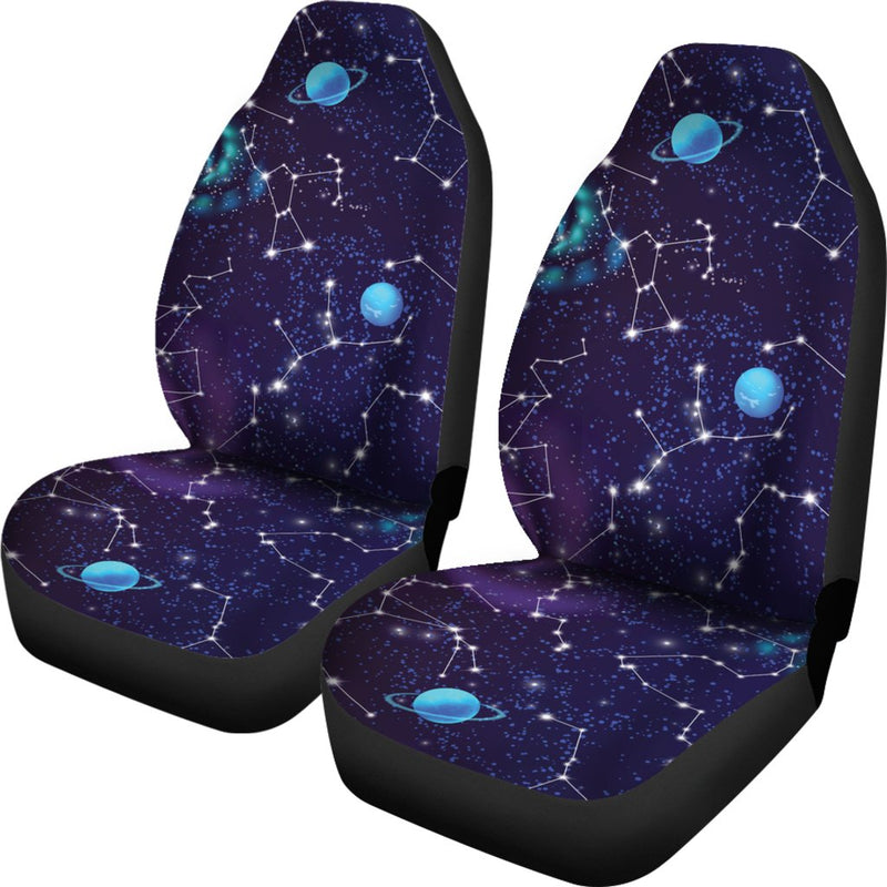 Zodiac Galaxy Design Print Universal Fit Car Seat Covers