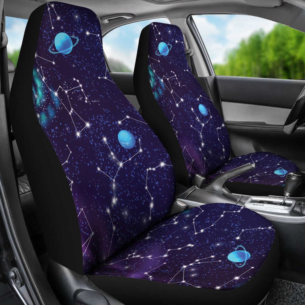Zodiac Galaxy Design Print Universal Fit Car Seat Covers