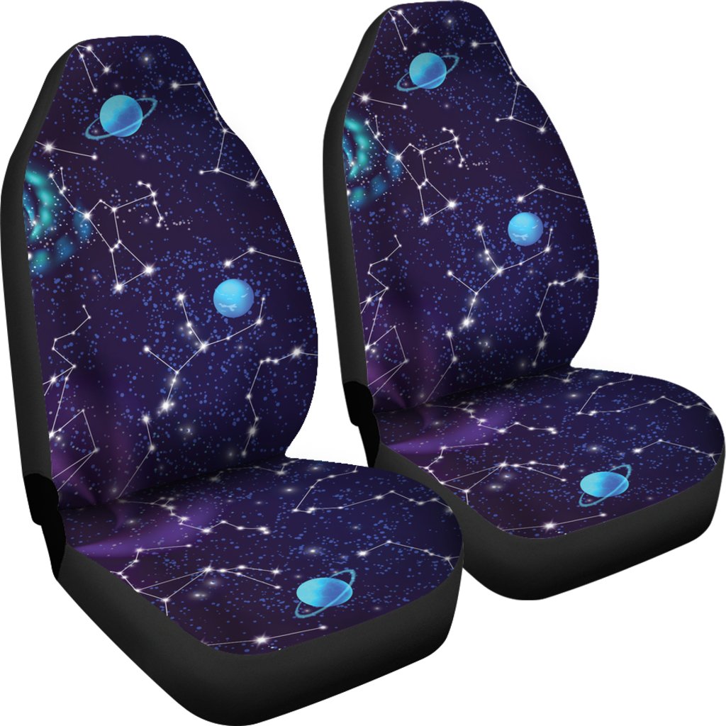 Zodiac Galaxy Design Print Universal Fit Car Seat Covers