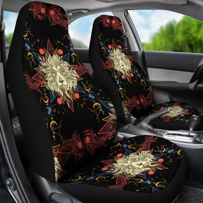 Zodiac Leo Pattern Design Print Universal Fit Car Seat Covers